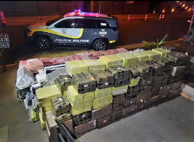 Pol Cia Paulista Intercepta Caminh O De Ms Toneladas De Maconha