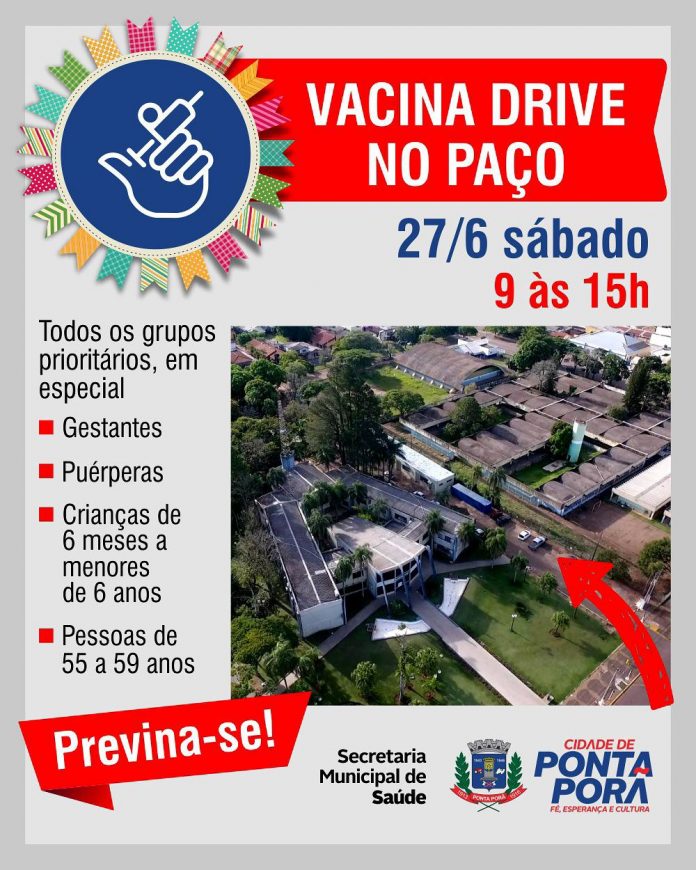 Prefeitura volta a realizar a ação Vacina Drive