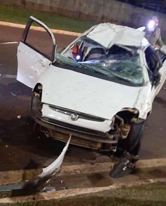 Motorista morre ao capotar veículo na linha internacional em Ponta Porã