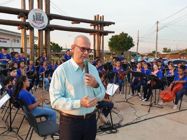 Banda IBC emocionou em apresentação no bairro Kamel Saad em Ponta Porã