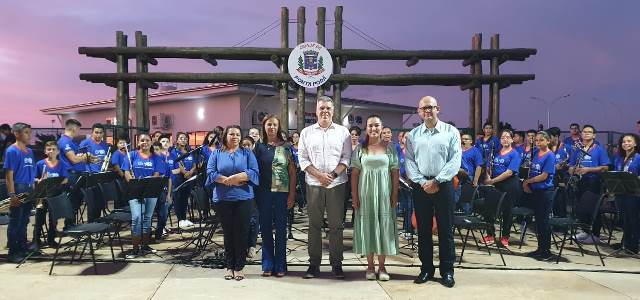 Banda IBC emocionou em apresentação no bairro Kamel Saad em Ponta Porã