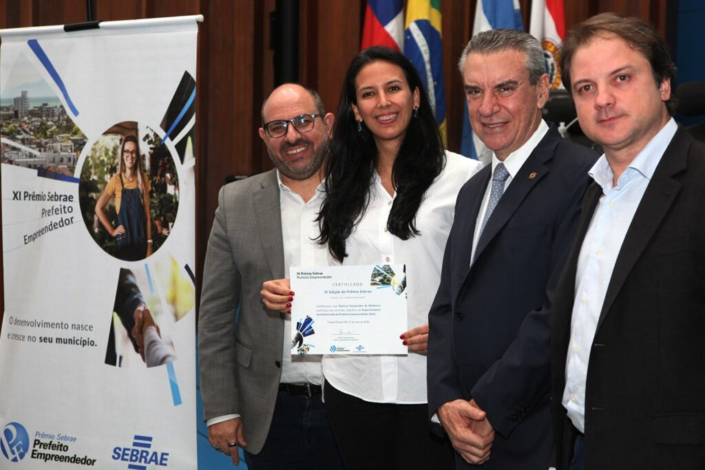 Prefeitos empreendedores recebem prêmio Sebrae de reconhecimento na ALEMS