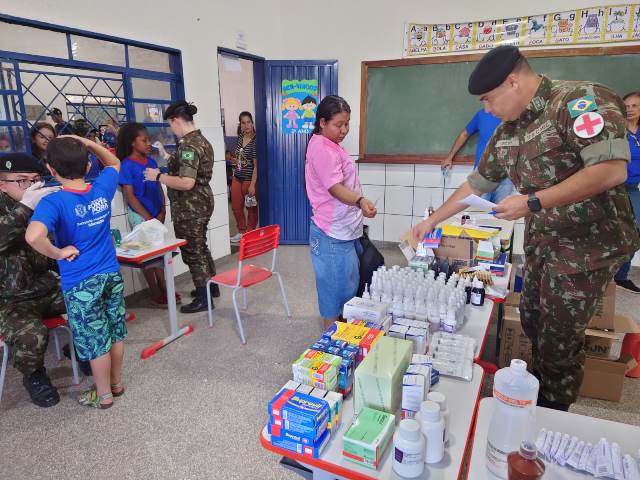 Prefeitura e Exército levaram serviços para o Distrito de Cabeceira do Apa