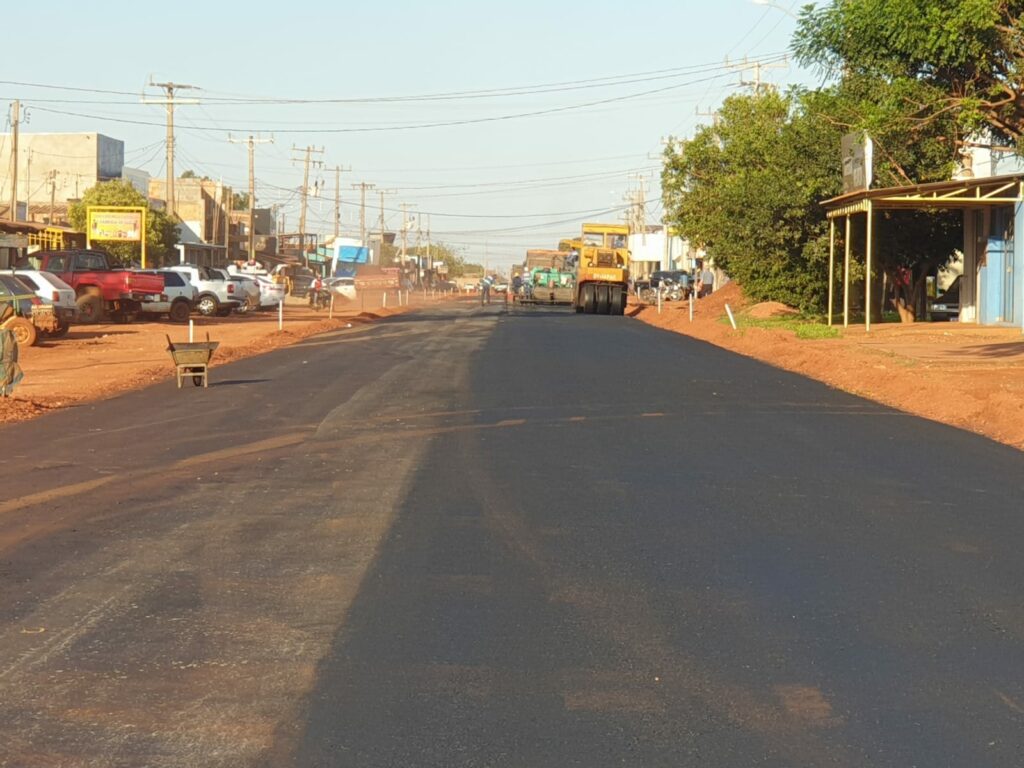 Ponta Porã: Núcleo urbano do Assentamento Nova Itamarati recebe asfalto