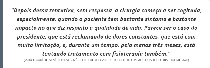 Equipe médica avalia necessidade de cirurgia no quadril de Lula após viagem ao Japão; entenda