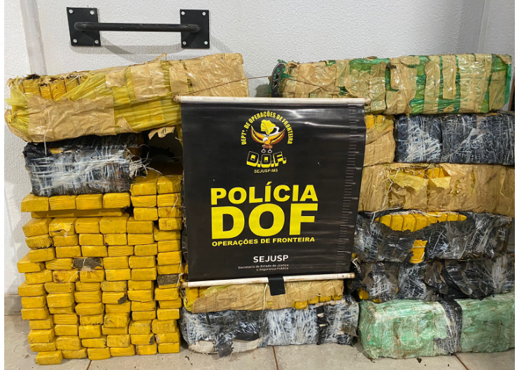 DOF localiza mais de 300 kg de drogas em uma estrada vicinal de MS