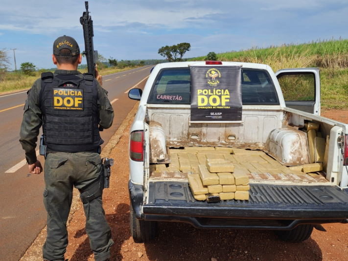 Ponta Porã: Homem que seguia com quase 200 quilos de maconha para Brasília é preso pelo DOF