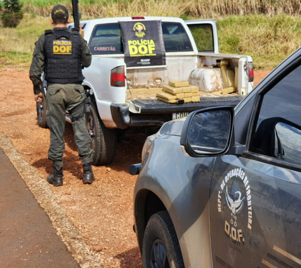 Ponta Porã: Homem que seguia com quase 200 quilos de maconha para Brasília é preso pelo DOF