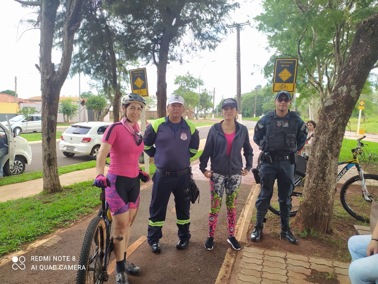 Ponta Porã: Policias militares do 4° BPM realizaram apoio e escolta ao evento “Bicicleteada Rosa”