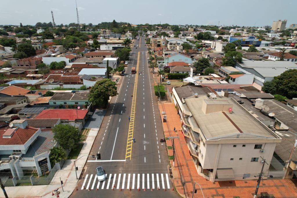 Rua Antônio João recebe sinalização e tem trecho concluído em Ponta Porã