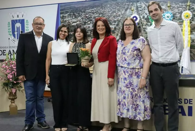 Educadores destaques de Amambai são homenageados na Sessão Solene “Professora Viviane Scalon Fachin”