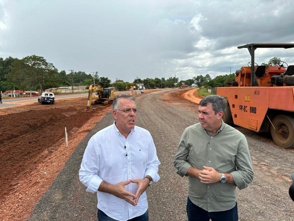 Eduardo Riedel visita obras em Ponta Porã e anuncia investimentos