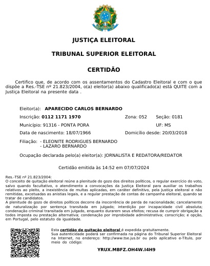 Após especulações, pré-candidato a prefeito Carlos Bernardo diz estar quite com a justiça