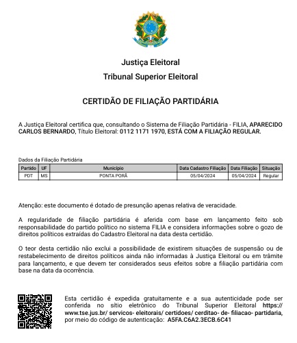 Após especulações, pré-candidato a prefeito Carlos Bernardo diz estar quite com a justiça