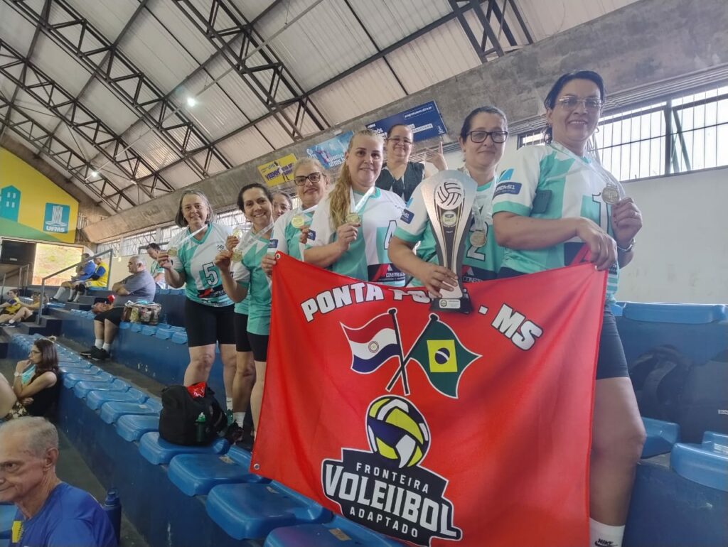 Equipe de Voleibol Adaptado de Ponta Porã MS/ Pedro Juan Caballero PY participaram da Liga em Campo Grande