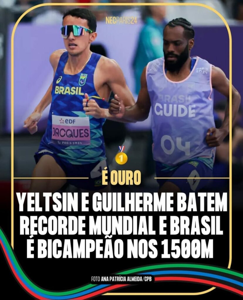 Yeltsin conquista a medalha de ouro nos 1,5 mil metros e bate recorde mundial