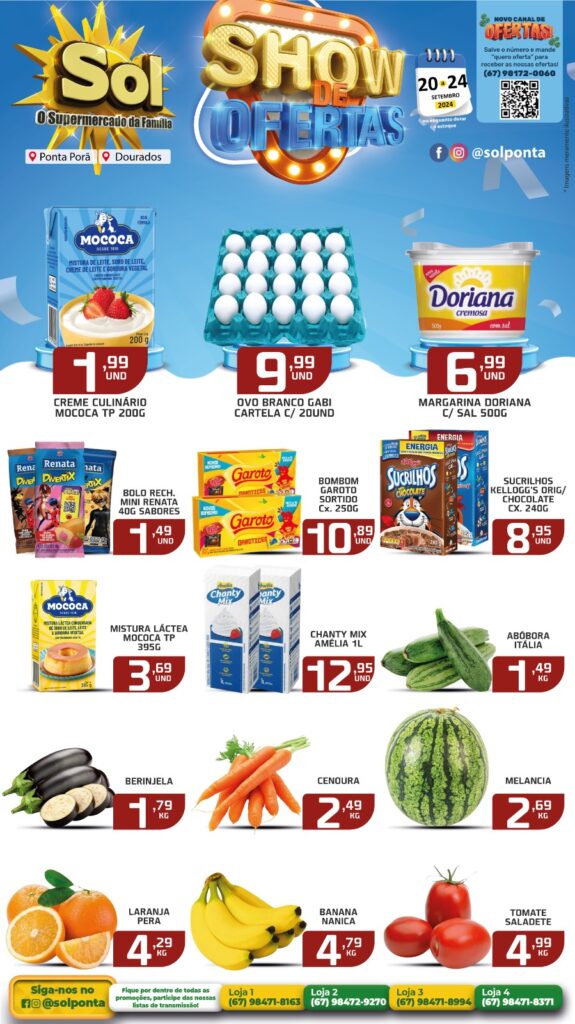 Confira Show de Ofertas do Supermercado Sol