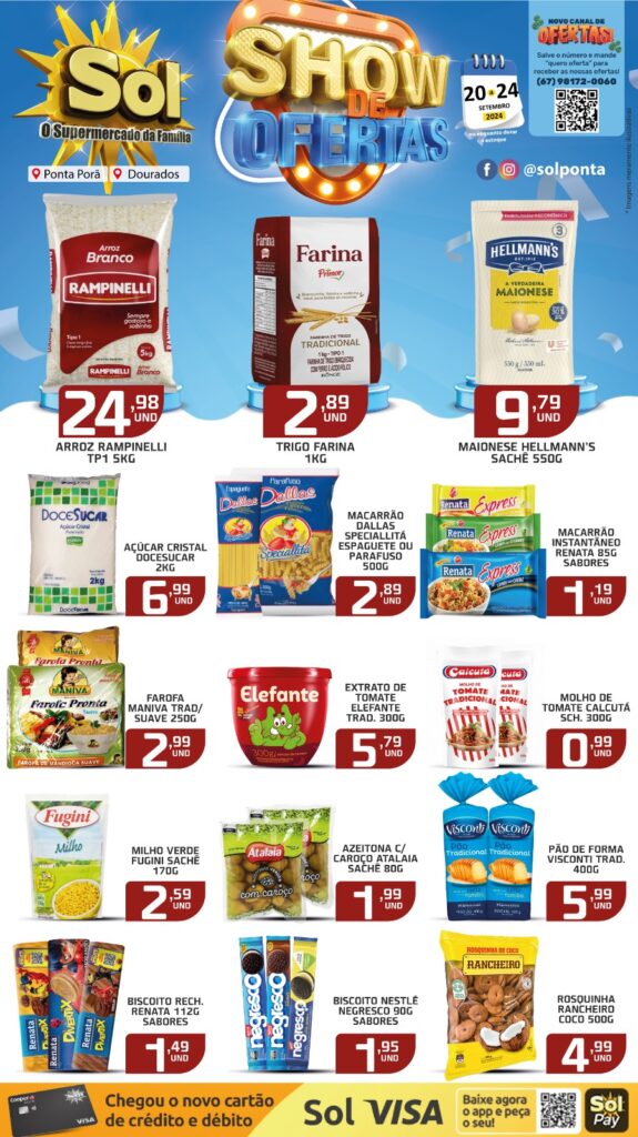 Confira Show de Ofertas do Supermercado Sol