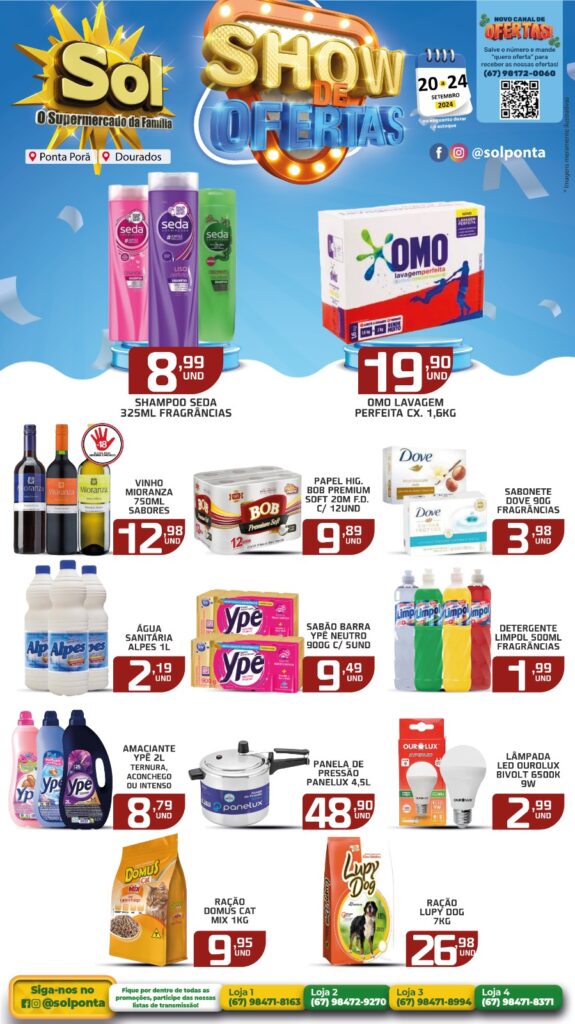 Confira Show de Ofertas do Supermercado Sol