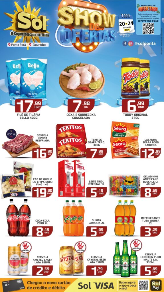 Confira Show de Ofertas do Supermercado Sol