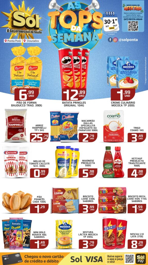 Ofertas Top da Semana do Supermercado Sol