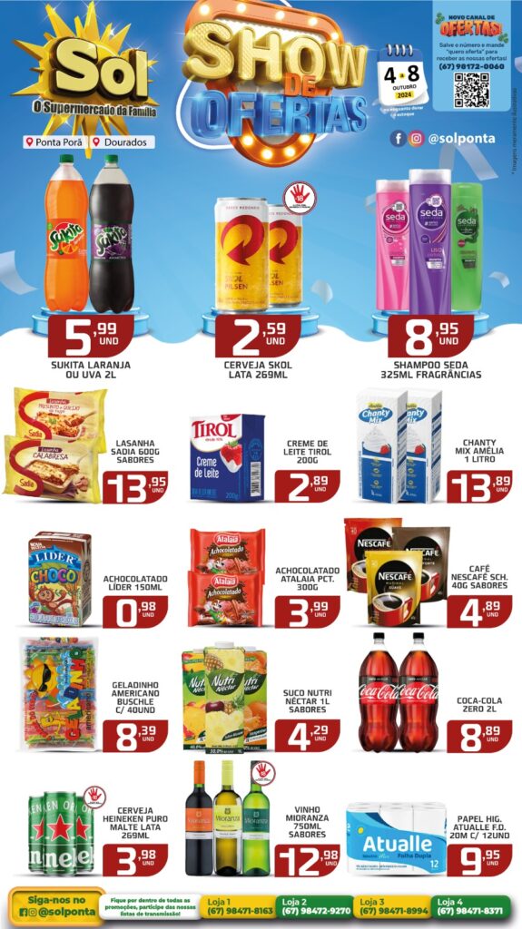 Show de Ofertas continua nessa segunda no Supermercado Sol