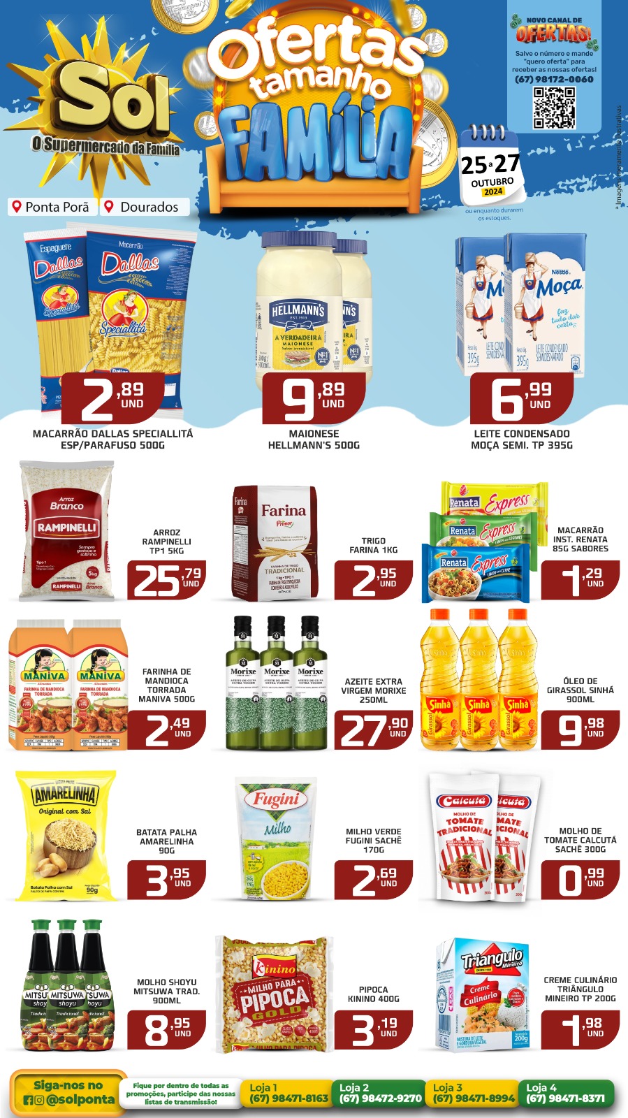 Supermercado Sol e as Ofertas Tamanho Família