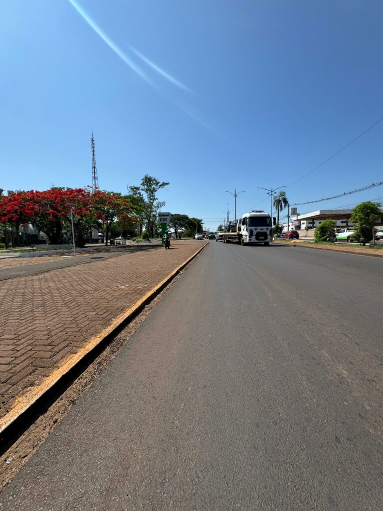 Ponta Porã: Obras de revitalização em trecho da Avenida Brasil entram na reta final