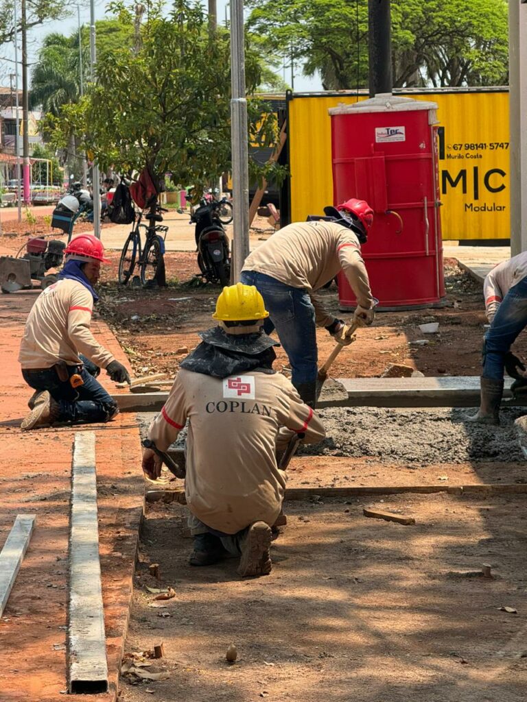 Ponta Porã: Obras de Revitalização da Linha Internacional estão em ritmo acelerado