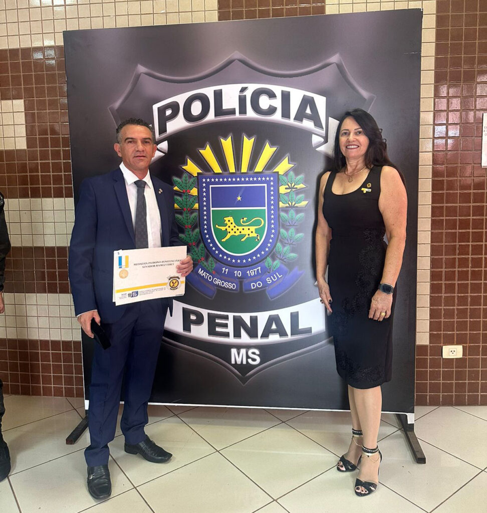 Vanderlei Avelino é homenageado com a Medalha Patrono Penitenciário “Senador Ramez Tebet”