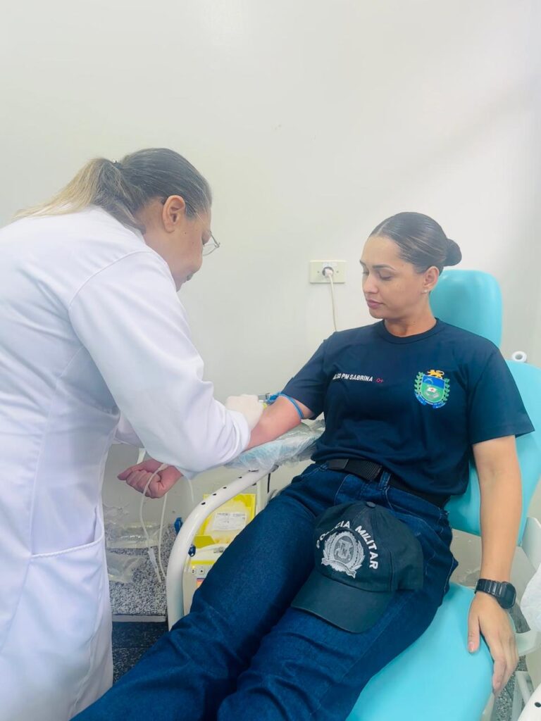 Alunos do 38º Curso de Formação de Soldados da PM realizam campanha de doação de sangue em Ponta Porã