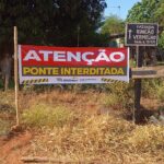 Atenção; Ponte do Rio Jogui está interditada