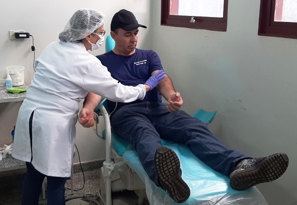 Em Ponta Porã, Guarda Civil participa de campanha de doação de sangue