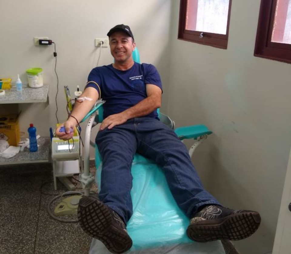 Em Ponta Porã, Guarda Civil participa de campanha de doação de sangue