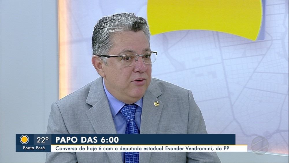 Evander Vendramini, deputado estadual em MS pelo PP — Foto: Reprodução/TV Morena