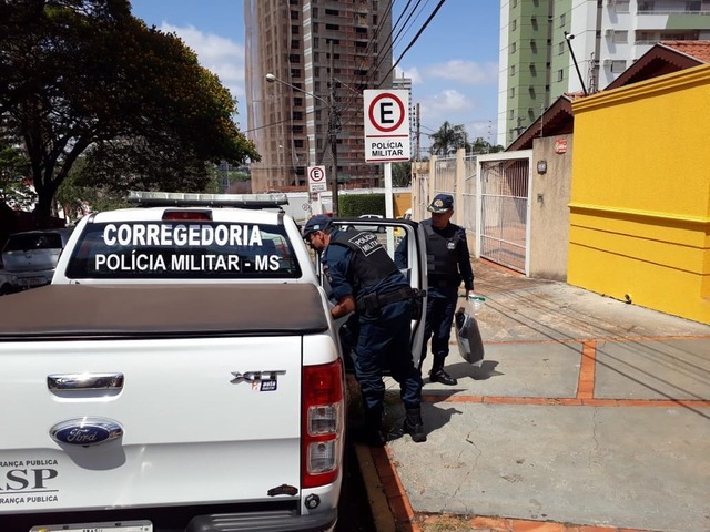 Corregedoria faz operação em Campo Grande e Sidrolândia — Foto: Osvaldo Nóbrega/TV Morena