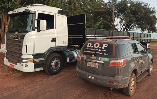 Homem contratado para trazer caminhão de SP para Ponta Porã é preso pelo DOF