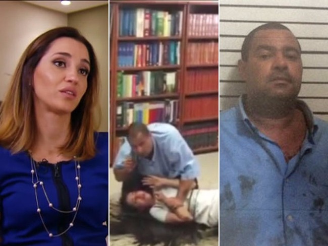 Juíza Tatiane Moreira de Lima; vídeo com ela sendo mantida refém por Alfredo José dos Santos; e imagem de agressor detido pela polícia (Foto: Reprodução / TV Globo / Polícia Civil)