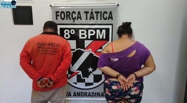 Casal é preso por tráfico e maus tratos à animal em Amandina