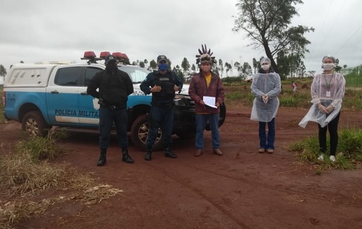 PM realiza acompanhamento de entrega de cestas básica em aldeias indígenas