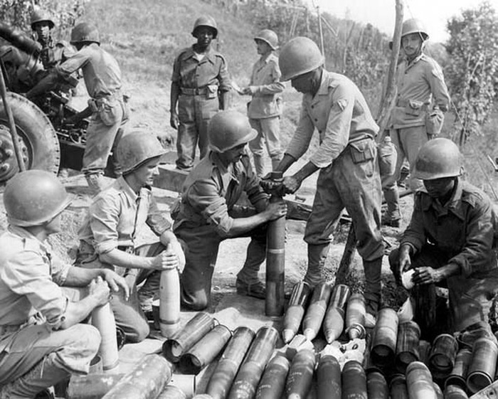 Pracinhas durante a Segunda Guerra Mundial — Foto: FEB/Divulgação