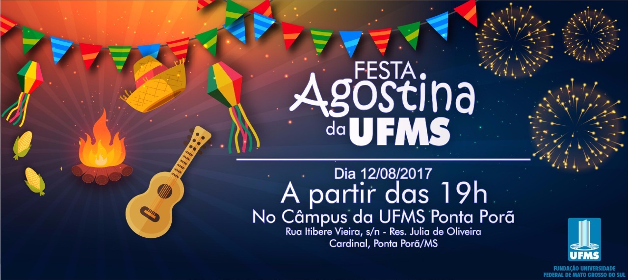 Festa Agostina na UFMS acontece neste sábado, dia 12