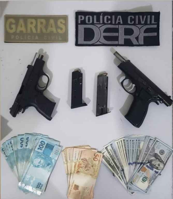 Trio é preso com pistolas de R$ 20 mil durante abordagens em Ponta Porã