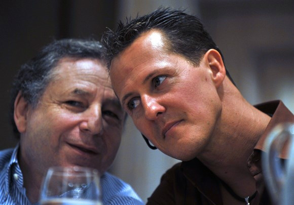 Jean Todt e o amigo Michael Schumacher (Foto: Getty Images )