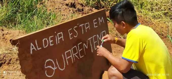 Moradores se mobilizam para conter avanço do coronavírus.(Foto: Otoniel Ricardo)